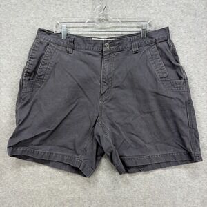 Mountain Khakis Shorts Mens 38 Grey Canvas Utility Work Hiking Camp Classic Y2K
